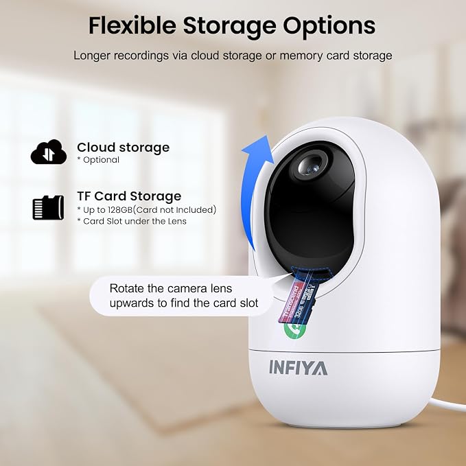 INFIYA 2K Baby Camera-WiFi Home Security Cameras Indoor via One-Tap Call - Image 8