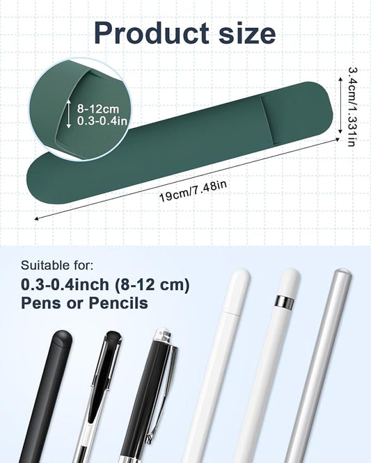 eZAKKA Silicone Pencil Holder For Most Pens, 7.8 inch Self-Adhesive Stick To - Image 2