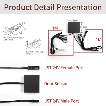 VST LED Door IR Sensor Switch-Light Turns On/Off When Door Opens/Closes - Image 6
