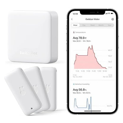 SwitchBot WiFi Thermometer Hygrometer 3 Pack by SwitchBot