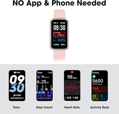 Long Battery Pedometer Watch 14 Days Battery Life, Slim Design No App/Phone - Image 3