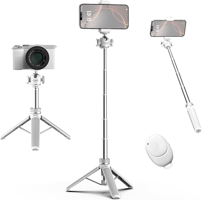 COMAN MT30-Pro Extendable Phone Tripod, 61cm Cell Phone Tripod Stand by COMAN