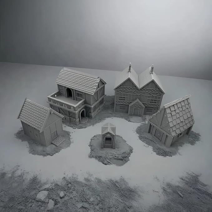 HAUTICO Tabletop Miniature Little Town Building Terrains - Image 9