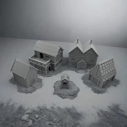 HAUTICO Tabletop Miniature Little Town Building Terrains - Image 9