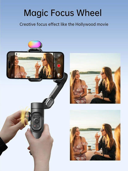 Gimbal stabilizer for Smartphone, Gesture Control/face Tracking, Magnetic Fill - Image 9