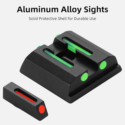 No-Tritium Fiber Optic Red/Green Sights - Image 2
