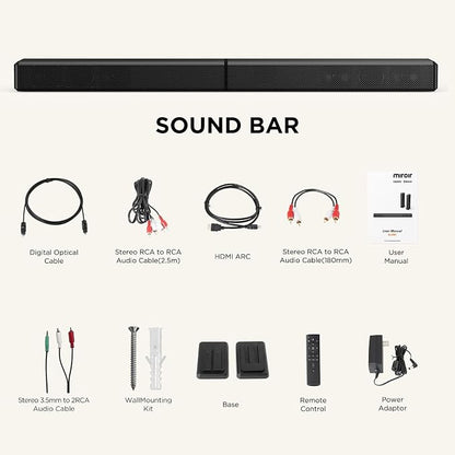 2.2ch 100W Sound Bar for Smart TV, 2-in-1 Detachable Bluetooth 5.3 Speaker - Image 8