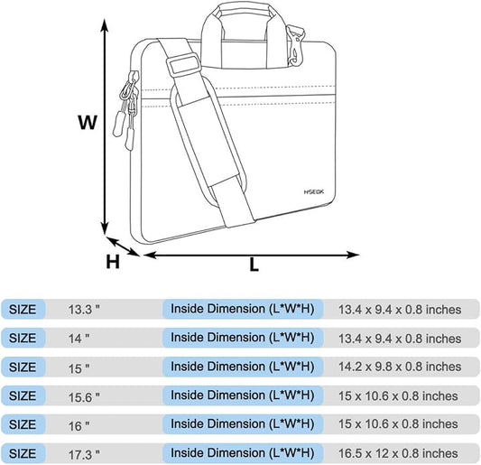 Universal Laptop Shoulder Bag 13-17.3 Inch Shockproof Briefcase - Image 2