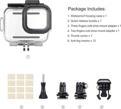 SOONSUN Waterproof Case for GoPro Hero 13 12 11 10 9 Black, 196FT/60M - Image 7