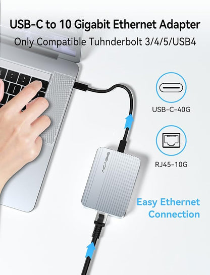 ACASIS USB4 to 10Gb Ethernet Adapter Aluminum Housing USB-C to 10 Gigabit - Image 7