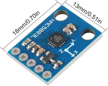 ACEIRMC 10pcs GY-273 QMC5883L 3-Axis Compass Magnetometer Sensor Board Module - Image 6