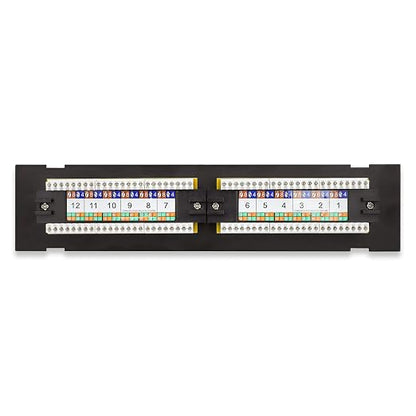 iwillink 12-Port Mini Vertical Cat6 Patch Panel, 10Gbps Network Panel - Image 3