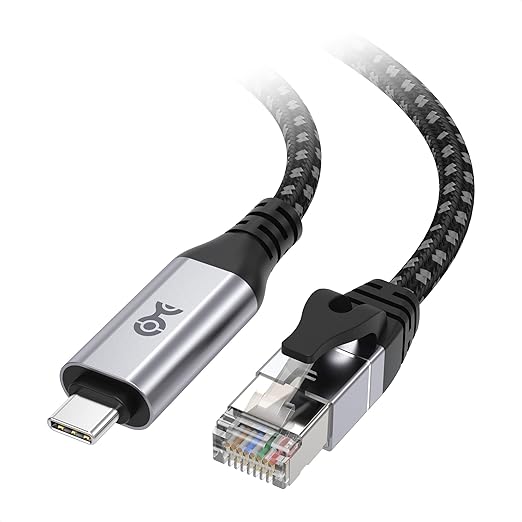 Cable Matters Plug & Play Braided USB C to Ethernet Cable - 3ft by CableMatters