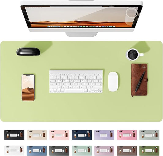 YSAGi Leather Desk Protector, Office Mat, Large Mouse Mat, Non-Slip PU Leather by YSAGi