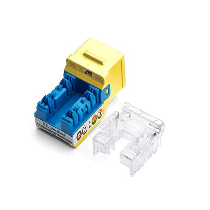 trueCABLE Cat5e Keystone Jack, Unshielded, 90 Degree Punch-Down, PoE++ 100W - Image 2