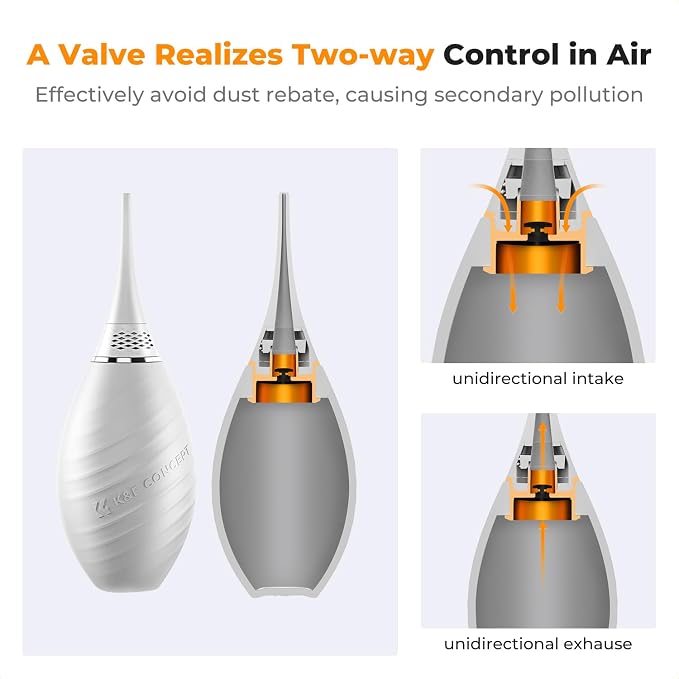 K&F CONCEPT Air Blower, with Long Nozzle/Short Nozzle Switch Design, Single Air - Image 5