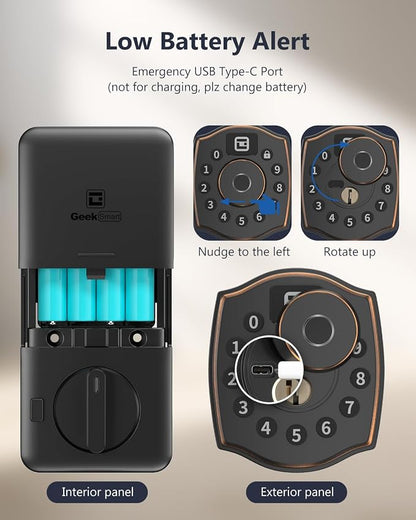 Geek Smart Fingerprint Deadbolt Lock - Image 6