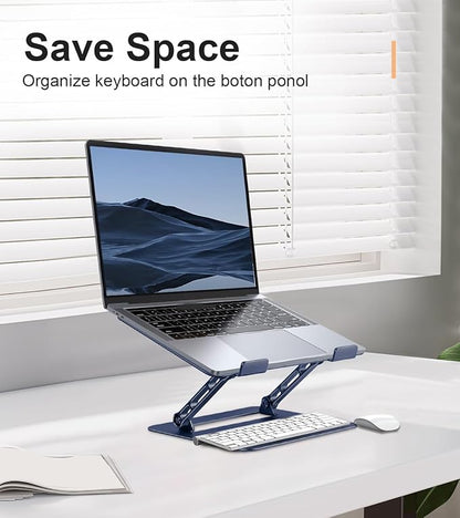 Adjustable Laptop Stand for Desk, Portable Laptop Stand Holder and Riser - Image 4