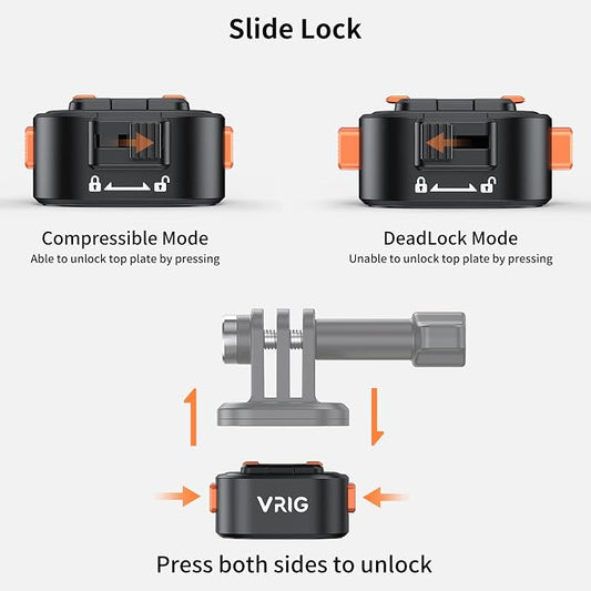 VRIG Camera Tripod Quick Release Plate Universal Mount Magnetic Base Adapter - Image 2