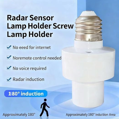 Motion Activated Light Sockets, Motion Sensor Light Socket Smart Screw in Light - Image 3