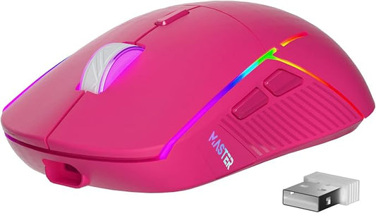 FFJ Wireless Gaming Mouse, 24000 DPI, Tri-Mode 2.4G/USB-C/Bluetooth 5.3 Gaming by FFJ