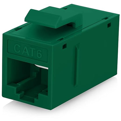 Everest RJ45 CAT6 Keystone Coupler in Green by EverestMediaSolutions