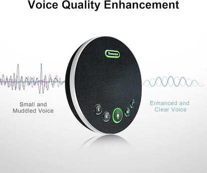 Tenveo Conference Speaker Microphone, 360° Sound Pickup and AI Noise Reduction - Image 5