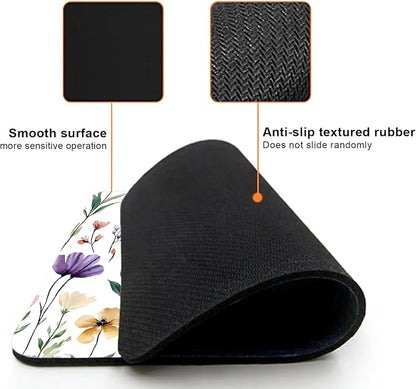 Mouse Pad, Cute Purple Wildflowers Mouse Pads - Image 3