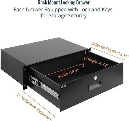 Tecmojo 3U Rack Drawer, Rack Mount Drawer - Image 3
