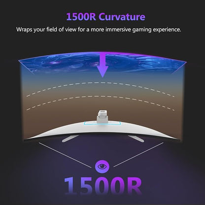 Z Z-EDGE 27 inch Curved Gaming Monitor, FHD 1080P 300Hz 240Hz Computer Monitor - Image 5
