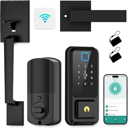Hunnay Smart Locks for Front Door, Front Door Lock Set, Keypad Deadbolt by HunnaySmartLocks