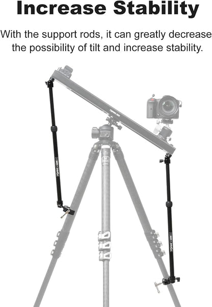 Accsoon Camera Slider Support Arm, Adjustable Tripod Stability Arm - Image 5