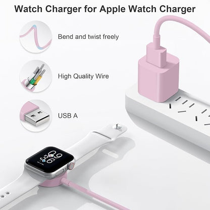 Fast Charger for Apple Watch Charger, Magnetic iWatch Charger to USB A Cable - Image 3