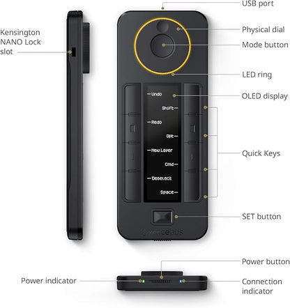 XENCELABS Quick Keys for PC, Drawing Tablet, Pen Display, OLED Display - Image 9