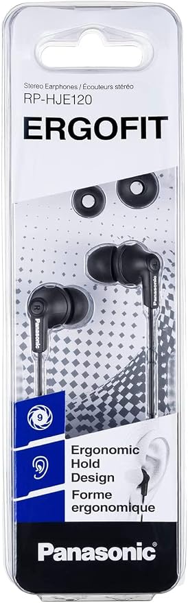 Panasonic ErgoFit Wired Earbuds, 3.5mm Jack In-Ear Headphones - Image 7