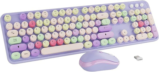 Wireless Typewriter Keyboard and Mouse - Image 2