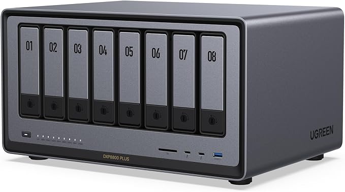 UGREEN NASync DXP8800 Plus 8-Bay Desktop NAS, Intel i5 1235u 10-Core CPU by UGREEN