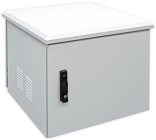 Electriduct 9U Outdoor Cabinet 21.6 Inch Depth IP55 Weather Resistant Enclosure by Electriduct