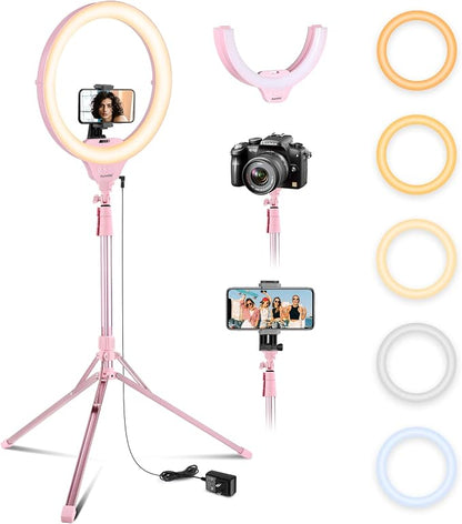 Aureday 14'' Pink Selfie Ring Light by Aureday