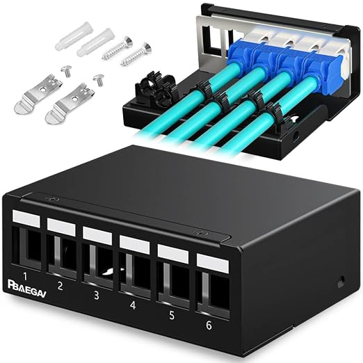 Patch Panel 6 Port Keystone Network Blank Patch Panel UTP/STP Compatible by PBAEGAV