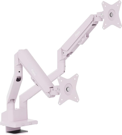 Pixio PS1D Wave Pink Dual Monitor Arm Stand Desk Mount by Pixio