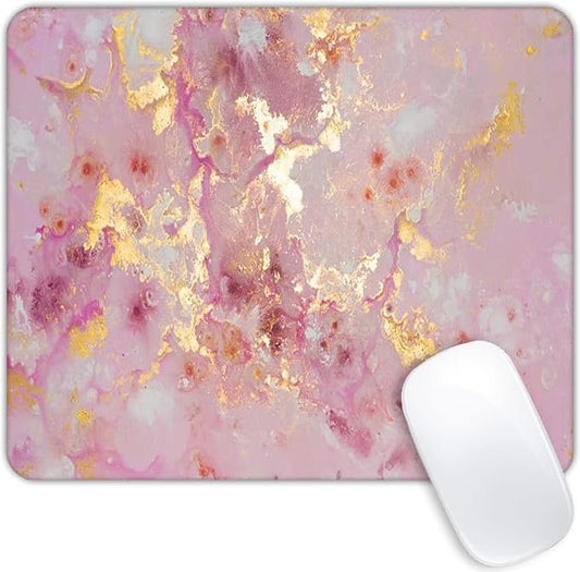 Rose Gold Marble Mouse pad Customized Mousepad Non-Slip Rubber Base Mouse Pads by Goodsprout