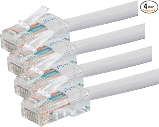 Monoprice - 114304 ZerobootCat6 Ethernet Patch Cable - Network Internet Cord - by Monoprice