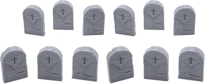 EnderToys Mausoleum Graveyard Tombstones, 3D Printed Tabletop RPG Scenery and - Image 4