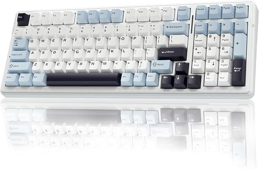 AULA F99 Wireless Mechanical Keyboard, Hot Swappable Custom Keyboard, Pre-lubed by AULA