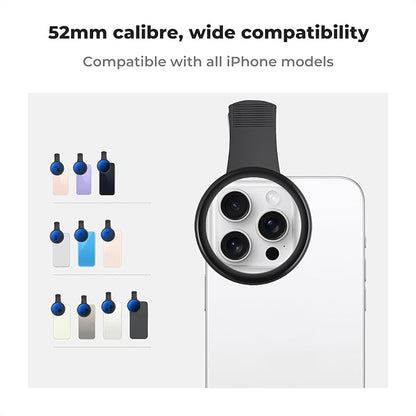 K&F Concept 52mm Clip-on ND2-400 Phone Camera Lens Filter Kit, Adjustable - Image 5