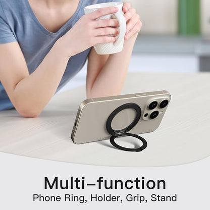 COOLQO 4Pcs 360 Spin Cell Grip Ring Phone Stand Magnetic Holders - Image 7
