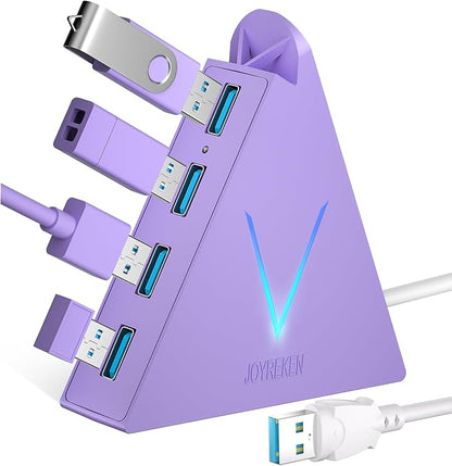 4-Port USB 3.0 Hub Tower with 2ft Cable by JoyReken