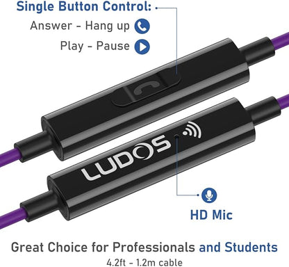 LUDOS Clamor USB C Headphones for iPhone 16 15 Pro Max Plus iPad Pro, 5 Years - Image 3