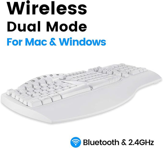 Perixx Periboard-612 Wireless Ergonomic USB Split Keyboard, US English Layout - Image 2